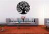 002 Tree of Life Hanging Modern Contemporary Wall Acrylic Art Black Silver