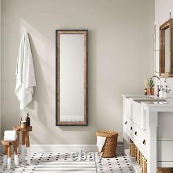 16X48 Leaner Floor Mirror Full Length, Large Rustic Wall Mirror, Free Standing L