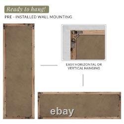 16X48 Leaner Floor Mirror Full Length, Large Rustic Wall Mirror, Free Standing L