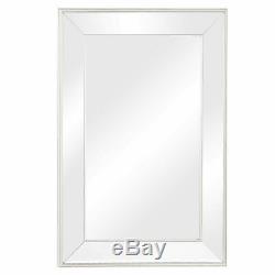 20 x 30 Large Flat Framed Wall Mirror Mounted 3 Inch Edge Beveled Frame