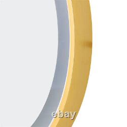24 / 32 Large Round Bathroom Mirror w light Wall Vanity Makeup Mirror Dimmable