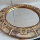 24 Large Egyptian Wall Sculpture Round Mirror Vanity