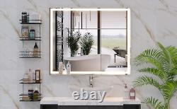 30x36in LED Bathroom Vanity Mirror Wall Mounted Smart Large Bathroom MirrorsNEW