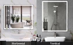 30x36in LED Bathroom Vanity Mirror Wall Mounted Smart Large Bathroom MirrorsNEW