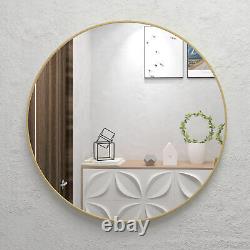 32 Wall Circle Round Mirror Farmhouse Bathroom Entryway Make Vanity Large Gold
