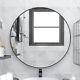32 Wall Large Round Black/Gold Farmhouse Circular Bathroom Vanity Mirror USA