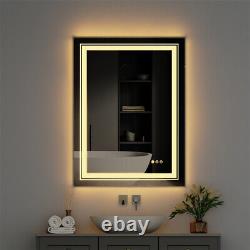32x24 LED Mirror for Bathroom Mirror with Lights Dimmable Anti-Fog Wall Mounted
