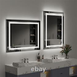 32x24 LED Mirror for Bathroom Mirror with Lights Dimmable Anti-Fog Wall Mounted
