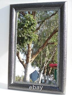 36 PUNCHED TIN MIRROR handmade mexican folk art wall decoration large XL
