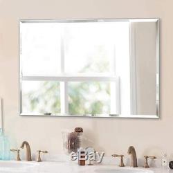 38x26 Rectangular Bathroom Mirror Wall-Mounted Large Mirrors Home Office Use