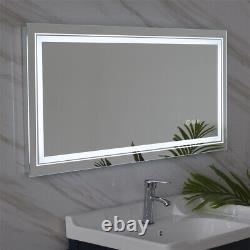 42x20 Inch Backlit Bathroom Mirror LED Vanity Bathroom Mirror Light Anti-Fog