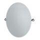 4329LG Tiara Large Oval Wall Mirror, Chrome