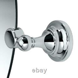 4329LG Tiara Large Oval Wall Mirror, Chrome