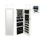 47 Large Wall Mounted Jewelry Mirror Cabinet Organizer Dressing Mirror WithLED US