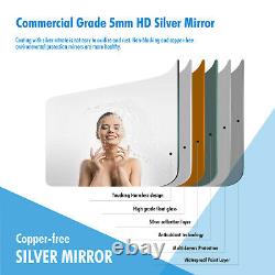 59x20in LED Full Length Mirror Wall Lighted Floor Dressing Explosion-proof Large
