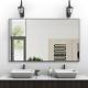 60x36 Oversized Modern Rectangle Bathroom Mirror with Balck Frame Large Wall M