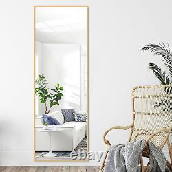64X21 Gold Full Length Mirror Large Floor Mirror with Stand Wall Mirror Full L