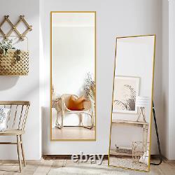 64 X 21 Inch Full Length Mirror, Aluminum Alloy Frame Large Wall Mirror, Vanity