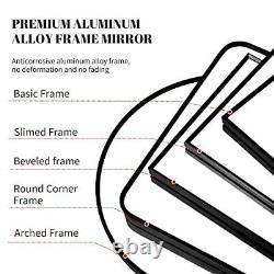 71 x 32 Large Full Length Mirror with Stand, Black Wall Mounting Full Body