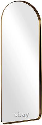 ANDY STAR Arched Full Length Mirror Wall Mounted, Gold Bathroom Mirror, Large Wal
