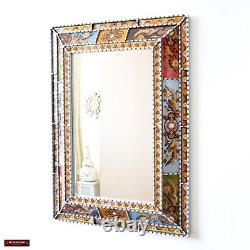 Accent Extra Large mirror wall art room decor, Vanity Multicolor wall mirror
