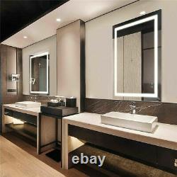 Anti-Fog Dimmable LED Bathroom Vanity Mirror Large Wall Makeup Mirror with Light