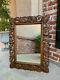 Antique French Carved Oak Frame Wall Mirror Louis XV Renaissance Large