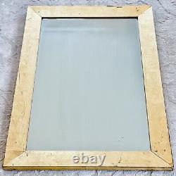 Antique Mirror Giltwood Gold Wood Framed Gold Leaf Cherry Large 32 x 22 Vtg