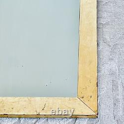 Antique Mirror Giltwood Gold Wood Framed Gold Leaf Cherry Large 32 x 22 Vtg