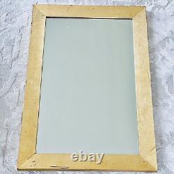 Antique Mirror Giltwood Gold Wood Framed Gold Leaf Cherry Large 32 x 22 Vtg