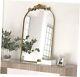 Antique Mirror for Wall, 19x30 Inch Large Brass Arched Mirror 19x30 Gold