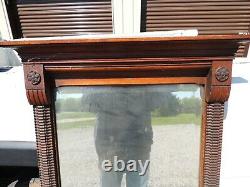 Antique Vintage East-lake Large Ornate Wooden Wall Mirror 55 3/16 H, 27 1/2 W