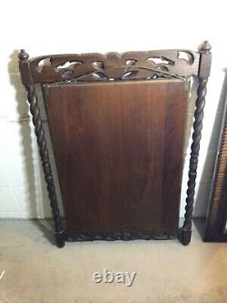 Antique Vintage Large Rectangle Wood Wall Mirror Ornate 40 x 27