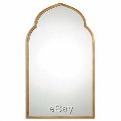 Arched Antiqued Gold Hand Forged Metal Arch Wall Mirror Large 40 Chic Horchow