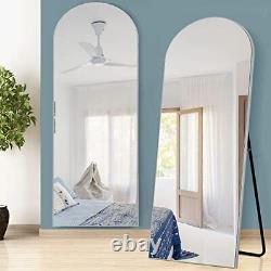 Arched Full Length Mirror, Large Arched Wall 65x22 Silver(wood Arched)