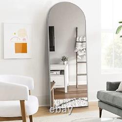 Arched Full Length Mirror, Large Arched Wall 65x22 Silver(wood Arched)