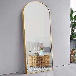 Arched Full Length Mirror Large Rectangle Wall Mirror Arched Gold-71x28