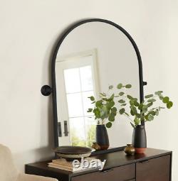 Arched Wall Mirror Bathroom Vanity Black Large Pivot Frame Tilt 36 Tilting New