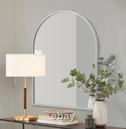 Arched Wall Mirror Bathroom Vanity Silver Large Pivot Frame Tilt 36 Tilting New