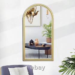 Arched Wall Mirror Full Length Mirrors Window Hanging Leaning against Large Floo