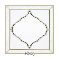 Art Decor Wall Mirrors Large Golden Edging Sliver Mirror Accent For Hotel Home