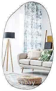 Asymmetrical Accent Wall Mounted Irregular Oval Mirror Large 19.7 x 33.5