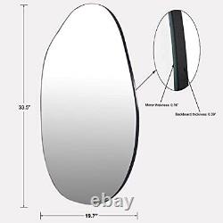 Asymmetrical Accent Wall Mounted Irregular Oval Mirror Large 19.7 x 33.5