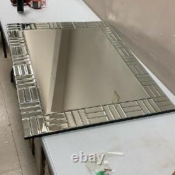 Autdot WMR221-S90 Silver 35''X28'' Modern Decorative Large Wall Mirror For Decor