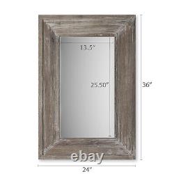 Barnyard Designs 24x36 Wood Farmhouse Wooden Large Rustic, Bedroom Mirrors