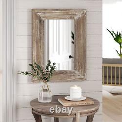 Barnyard Designs 24x36 Wood Farmhouse Wooden Large Rustic, Bedroom Mirrors