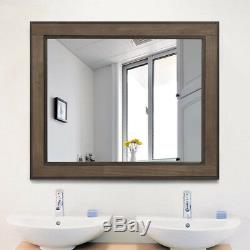 Bathroom Large Framed Makeup Mirror Hanged Wall Mounted Mirrors 36 x 30
