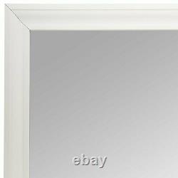 Bathroom Mirror For Wall Beveled Frame White Decor Mount Hanging Vanity Large