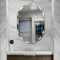 Bathroom Vanity Mirror Extra Large Frameless Oval Wall Decor Modern Glam 30x36