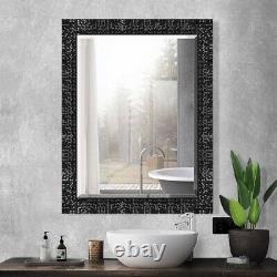 Bathroom Vanity Mirror Large Black Wall Hall Living Bed Room Mosaic Pattern 32
